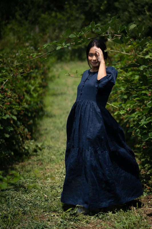 ANA MAXI LINEN DRESS