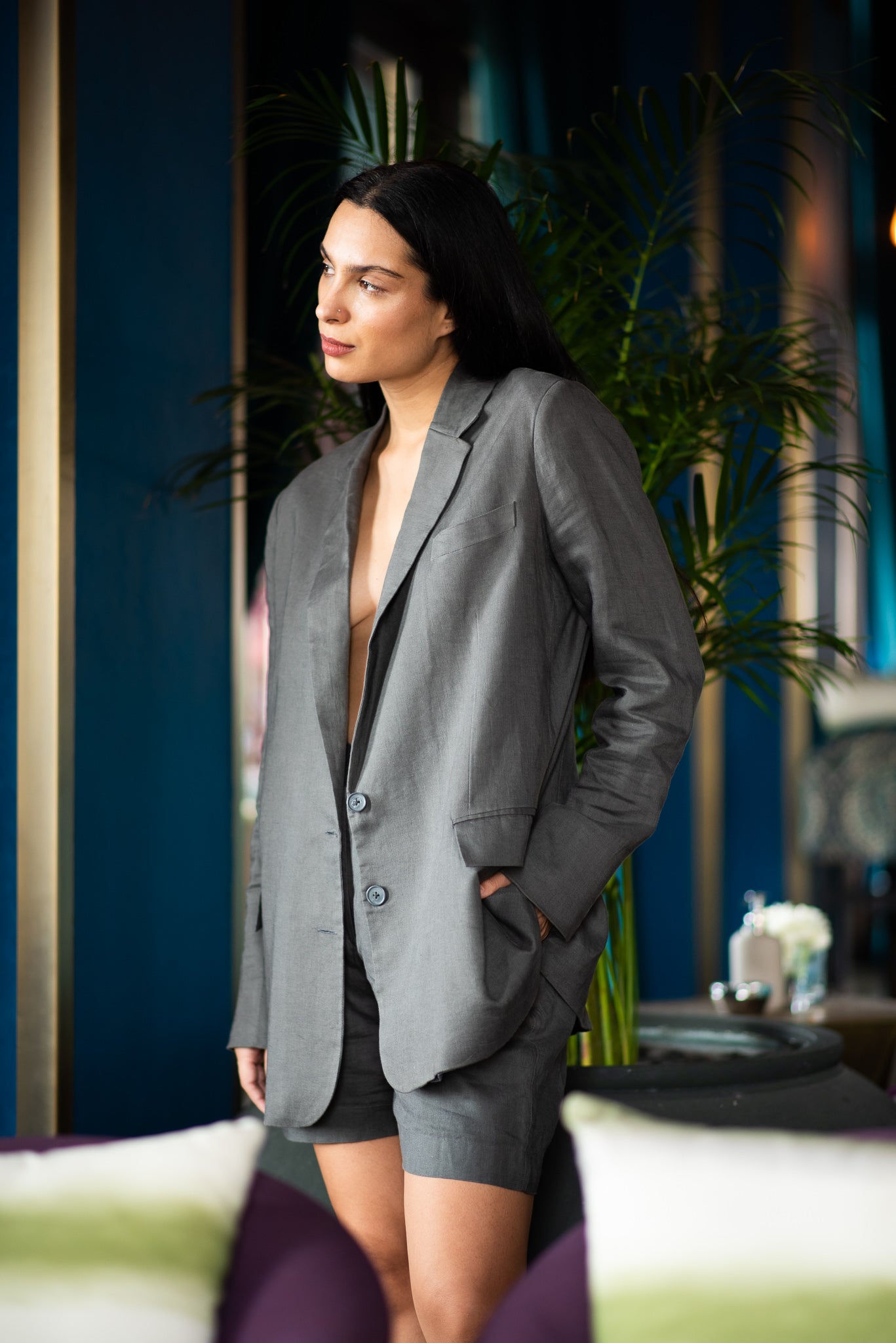 'GOAL DIGGER' LINEN SUIT
