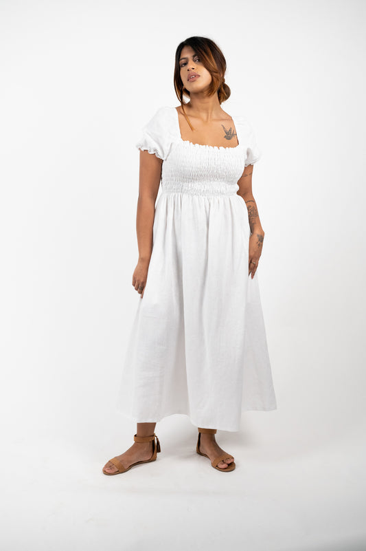NATASHA LINEN DRESS