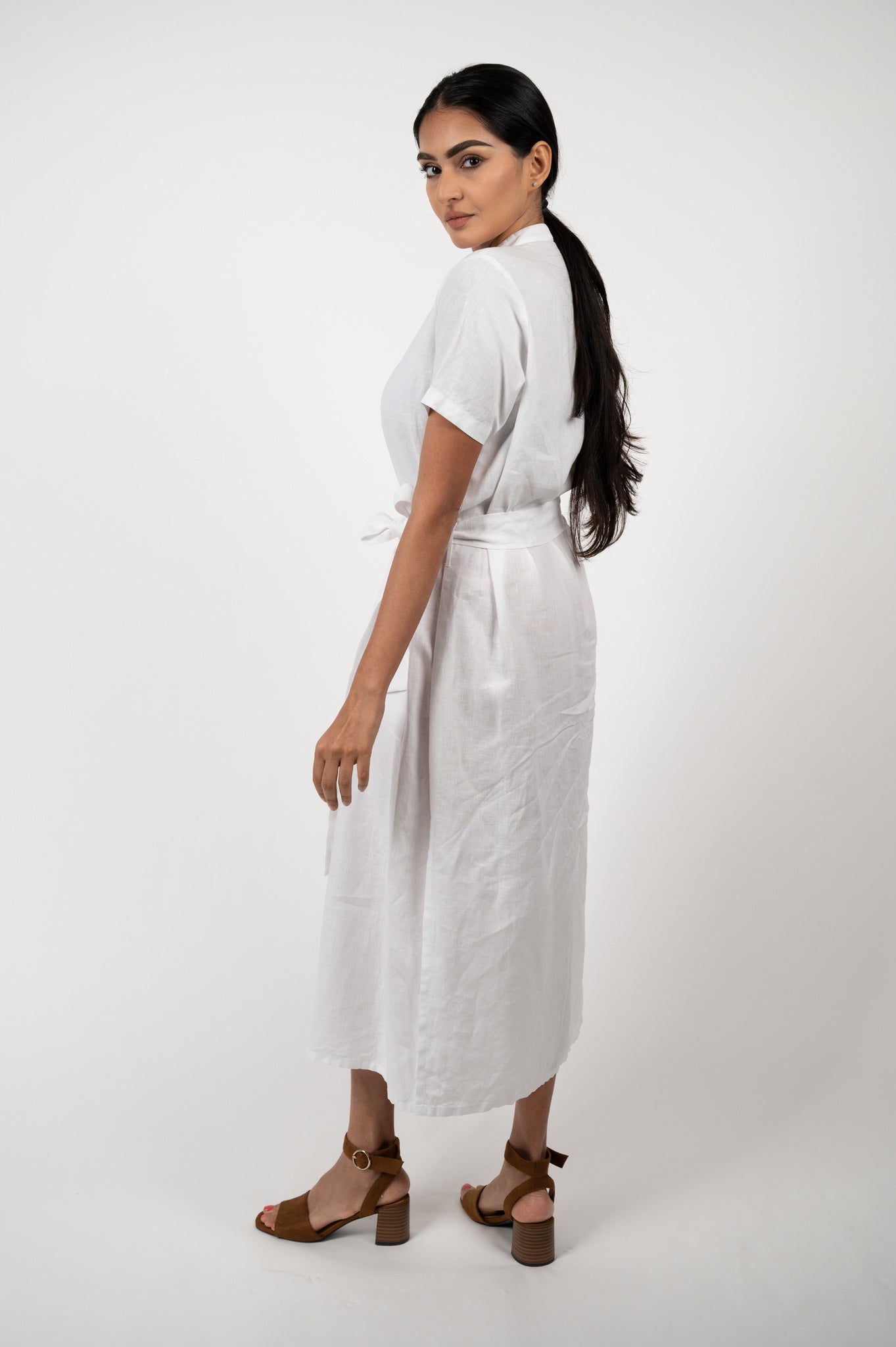 POOJA LINEN DRESS