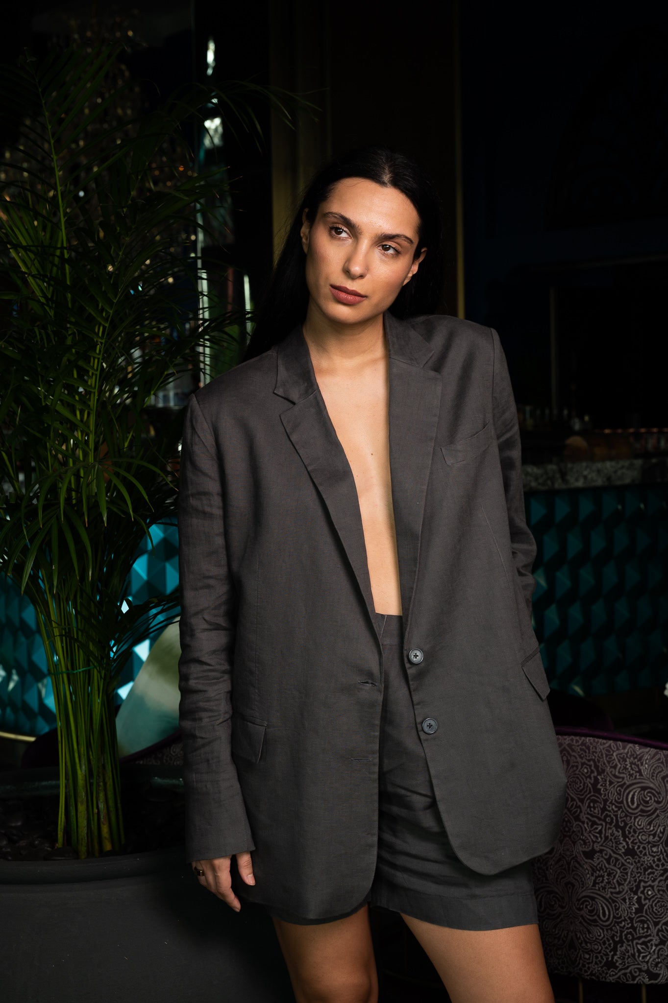 'GOAL DIGGER' LINEN SUIT