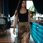 SIAN SILK SKIRT WITH SLIT