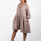 GIRLFRIEND MINI LINEN DRESS